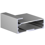 Рамочный, фасадный профиль под стекло 5,3 мм. Уголок для сборки №7919