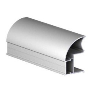 Профиль асимметричный вертикальный для раздвижной двери 16 мм. ДСтП 