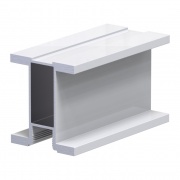 Профиль вертикальный симметричный (ручка). "Кватро"